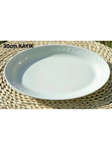 Güral Porselen Beyaz Kayık Tabak 30 cm ürün görseli 1