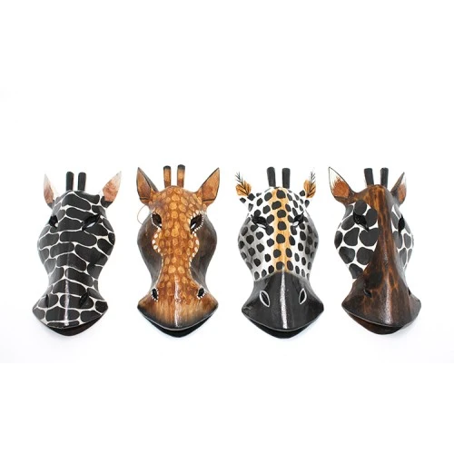 Ahşap Duvara Asmalı 20 Cm Zebra Maske ürün görseli 1