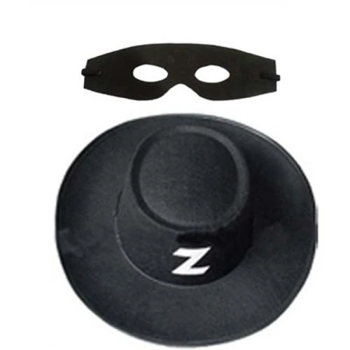 Zorro Şapka Maske Set Yetişkin ürün görseli 1