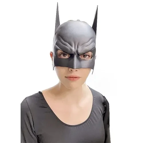 Siyah Çocuk Batman Maskesi Lastikli - Resim 2
