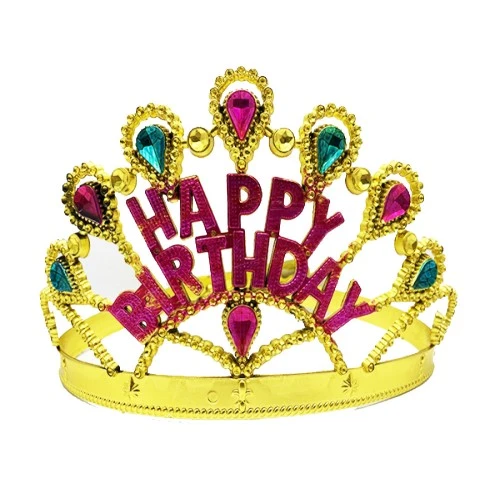 Altın Renk Happy Birthday Doğum Günü Tacı ürün görseli 1