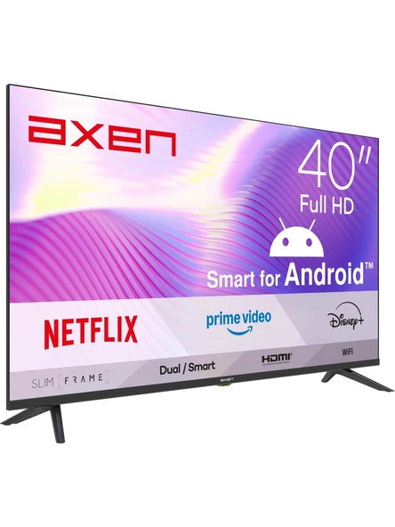 Axen AX40LEDM-A14S Full HD 40" 102 Ekran Uydu Alıcılı Android Smart LED TV ürün görseli 1