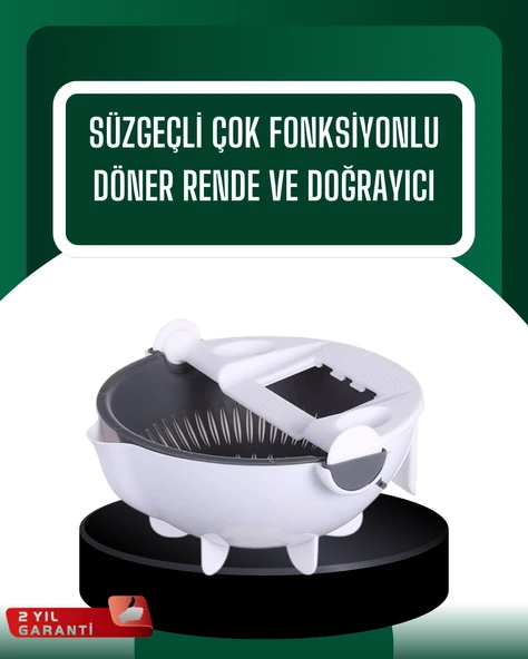 Çok Amaçlı Hazneli Sebze Rende Doğrayıcı Ve Soyucu ürün görseli 1