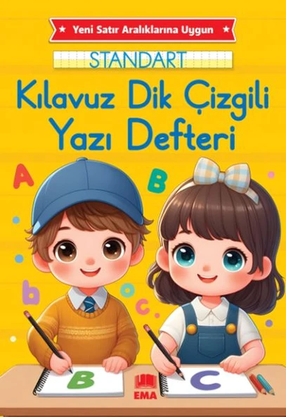 Dik Temel Harflerle Standart Renkli Kareli Yazı Defteri ürün görseli 1