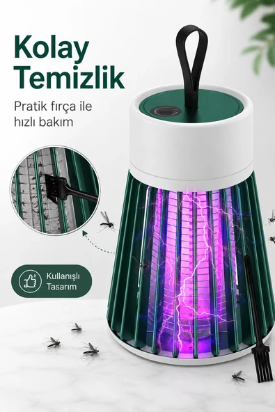 Elektrikli Sinek Öldürücü Mor Işıklı Taşınabilir Haşere Kovucu Lamba Cihazı ürün görseli 1