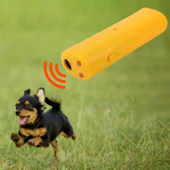 Ultrasonik Köpeksavar Cihaz – 150 Desibel, Ses Dalgasıyla Zararsız Koruma, Led Işıklı, Etkili - Resim 2