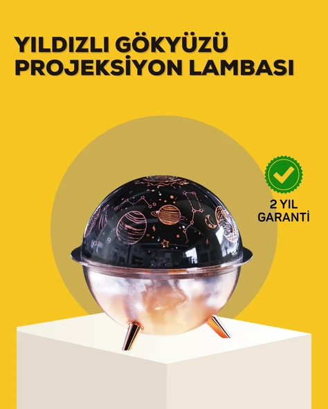 Yıldızlı Gökyüzü Efektli Uzay Temalı Nemlendirici Lamba ürün görseli 1