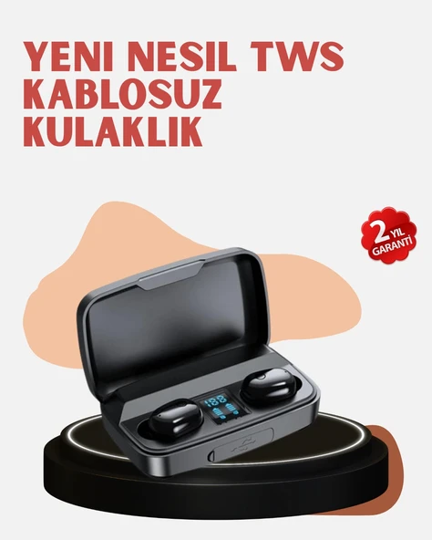 Yüksek Kapasiteli A10s Tws Kablosuz Kulaklık Dokunmatik Kontrol ürün görseli 1