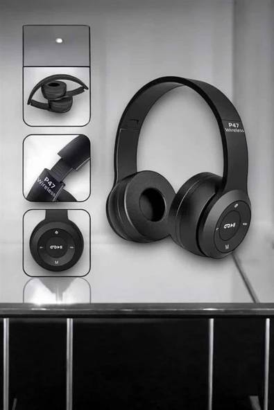 Kulak Üstü Tf Kart Ve Aux Destekli Ergonomik Bluetooth Kulaklık ürün görseli 1