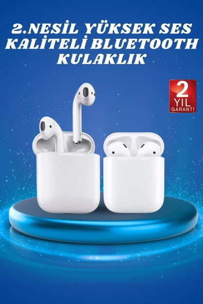 2.nesil Yeni Model Tws Bluetooth Kulaklık Dokunmatik Kontrol Yüksek Ses Kaliteli ürün görseli 1