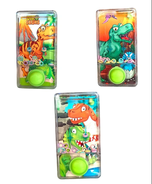 Oyuncak Dinozor Temalı Suda Halka Geçirme Oyunu Su Atarisi Dinazorlu 11x6cm. ürün görseli 1
