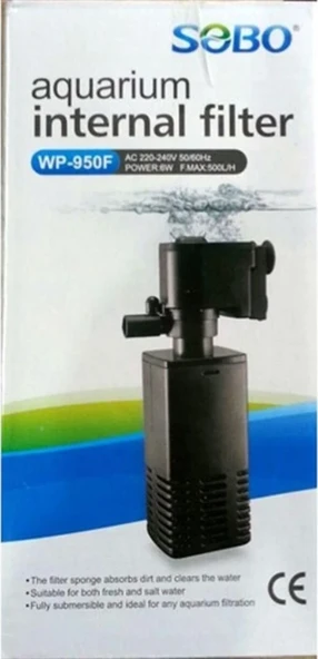 Sobo Akvaryum İç Filtre WP-950F 6W 500Lt/Saat ürün görseli 1