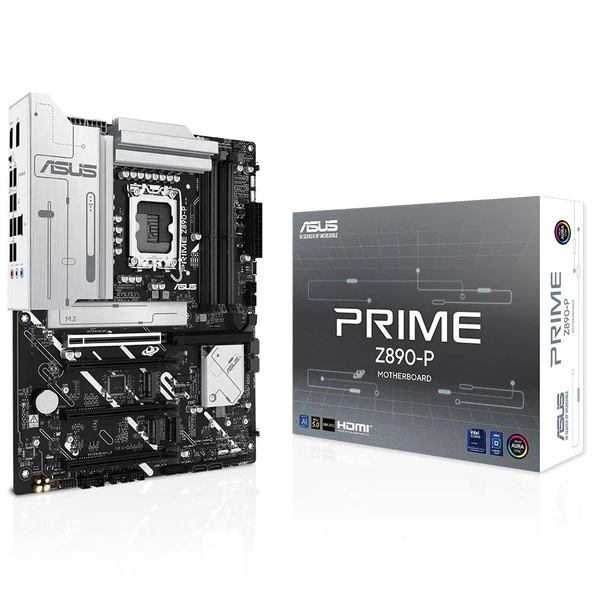 Asus Prime Z890-P 8400MHz OC DDR5 Soket 1851 M.2 HDMI DP ATX Anakart ürün görseli 1