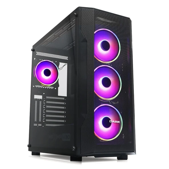 Dark DKCHMAXV30 MAXIMA V30, 3x12cm, 1x12cm ARGB Fan, 2xUSB3.0, 1xType-C, Oyuncu Kasası ürün görseli 1