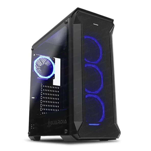 Dark GUARDIAN 4x12cm Dual RGB Fan USB3.0 T-Glass ATX Oyuncu Kasası ürün görseli 1