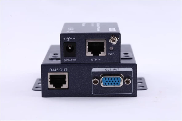 Vcom DD191 Vga RJ45 Cat5e-6 Extender Metal 100m Uzatıcı ürün görseli 1