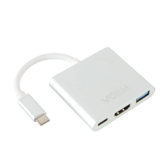 Vcom CU427M Type-C-M To Hdmi-F Usb 3.0-F Type-C-F Çevirici ürün görseli 1