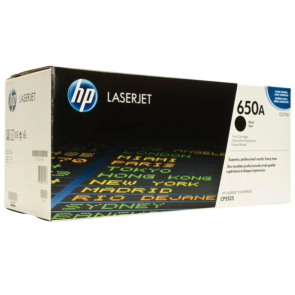 HP 650A Black Siyah 13.000 Sayfa Toner CE270A ürün görseli 1