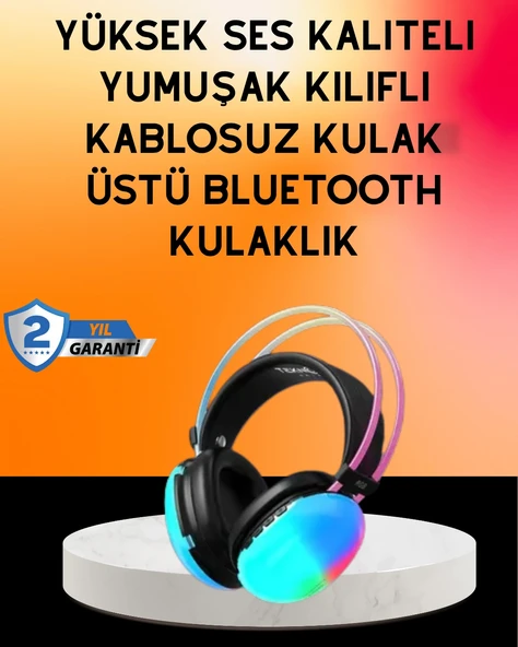 Ipx4 Suya Dayanıklı Kablosuz Kulak Üstü Kulaklık ürün görseli 1