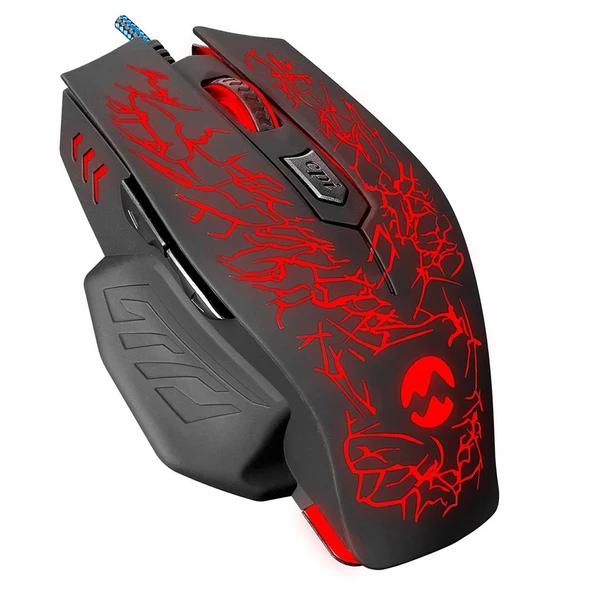 Everest SM-700 Usb Siyah Oyun Mouse (DPI 1000-1200-1600-3200) Çift Click Özelliği ürün görseli 1