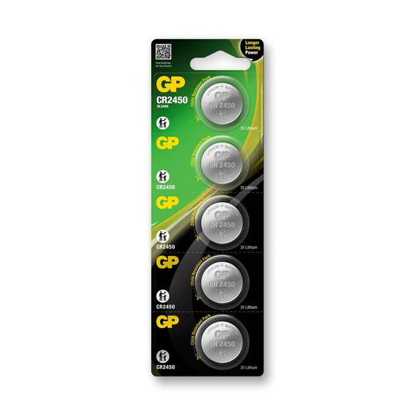 GP CR2450-10 3V Lityum Düğme Pil 10'lu Paket ürün görseli 1