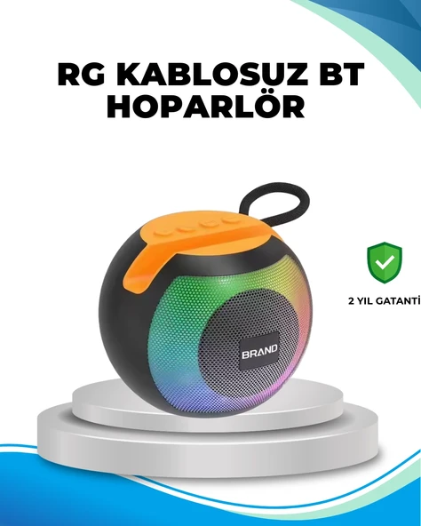 Rgb Işıklı Taşınabilir Kablosuz Bluetooth Hoparlör ürün görseli 1
