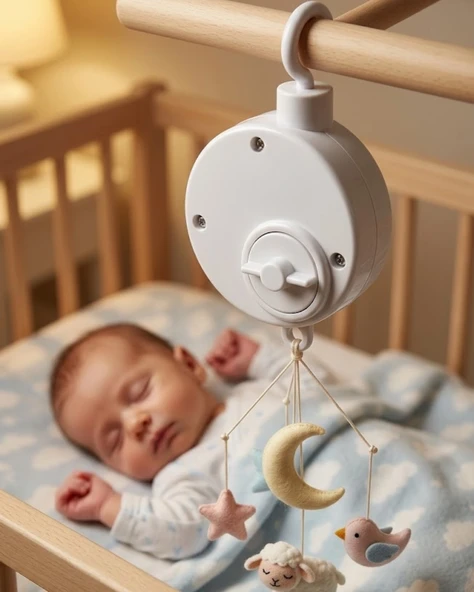 Pratik Bebek Uyutucu Müzikli Mekanik Müzik Kutusu Asılabilir Bebek Aksesuarı ürün görseli 1