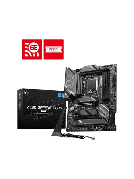 Msi Z790 Gaming Plus Wifi 1700 DDR5 7200MHZ(OC) USB3.2 DP HDMI 1x2.5G LAN WI-FI 6E ATX Anakart ürün görseli 1