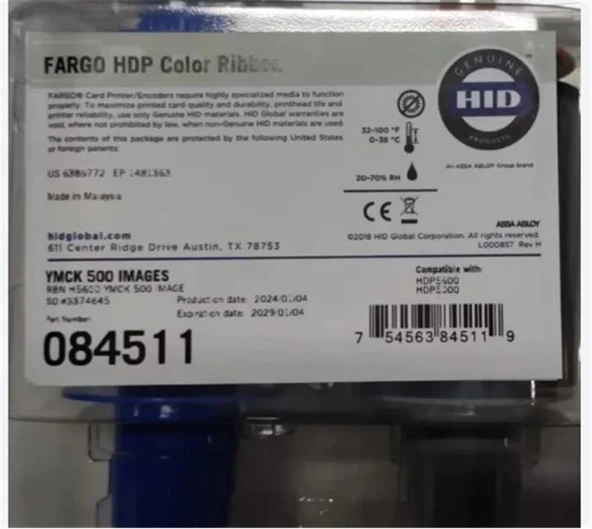 Fargo 084511 Ymck Renk Şerit Hdp5000 Yazıcı ürün görseli 1