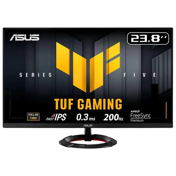 Asus 23.8" TUF Gaming VG249Q5R 200Hz 0.3ms Full HD Adaptive Sync Fast IPS Gaming Monitör ürün görseli 1