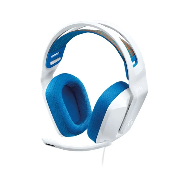 Logitech 981-001018 G335 Beyaz Mavi Mikrofonlu Gaming (Oyuncu) Kulaklık ürün görseli 1