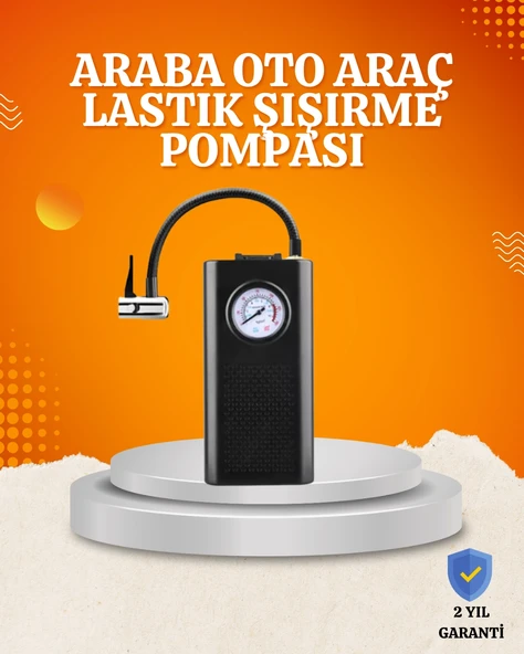 Taşınabilir Elektrikli Oto Motosiklet Bisiklet Lastik Şişirme Pompası ürün görseli 1