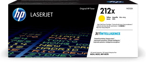 Hp 212X Yellow Yüksek Kapasite Toner W2122X ürün görseli 1