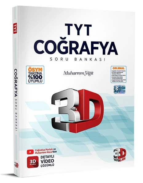 3D TYT COĞRAFYA SORU BANKASI ürün görseli 1