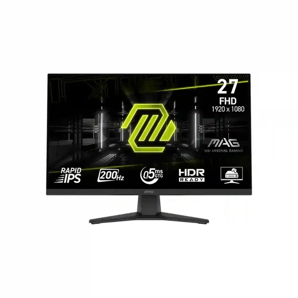 Msi 27" MAG 272F 1920x1080 FHD 200Hz 0.5ms HDMI DP FreeSync Premium IPS Gaming Monitör ürün görseli 1