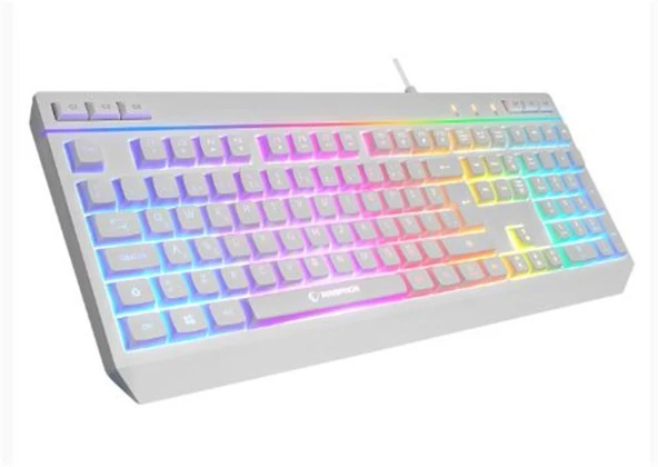 Rampage KM-R57  Beyaz RGB Aydınlatmalı Q Oyuncu Multmedia Klavye ve 12800 DPI Mouse Gaming Set ürün görseli 1