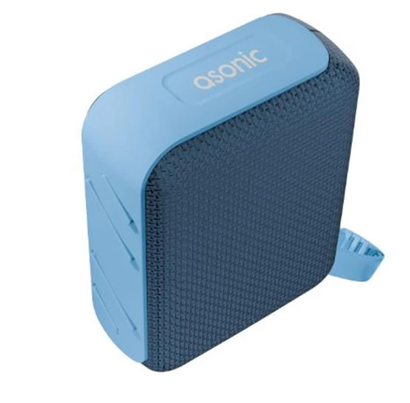 Asonic AS-03 Mavi USB-TF-TWS-Bluetooth Destekli 5W 1200mAh Type-C Speaker ürün görseli 1