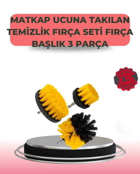 3 Parça Matkap Ucu Temizlik Fırçası Dayanıklı Naylon Kıllı ürün görseli 1
