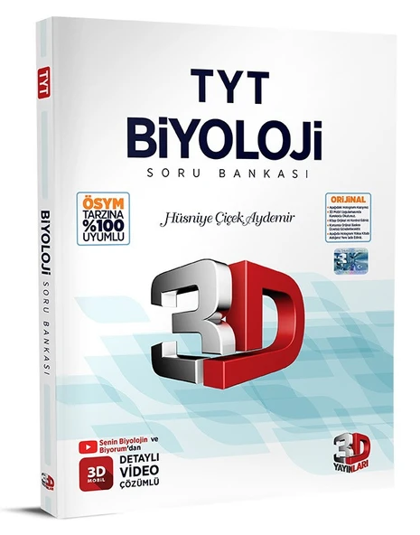 3D TYT BİYOLOJİ SORU BANKASI ürün görseli 1