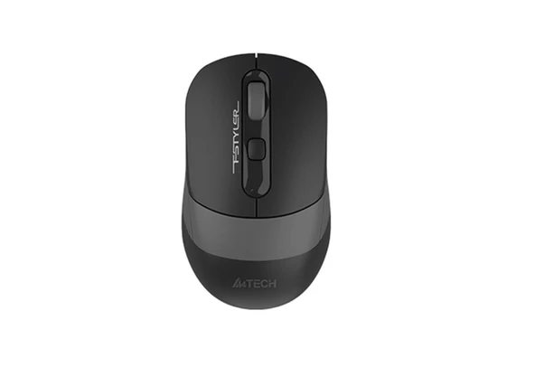 A4 Tech FG10CS Air2 Siyah-Gri BlueTooth+2.4 Nano 2000Dpi Şarjlı Sessiz Silent Mouse ürün görseli 1