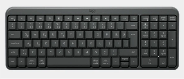 Logitech 920-013460 K250 Kablosuz Bluetooth Siyah Klavye ürün görseli 1