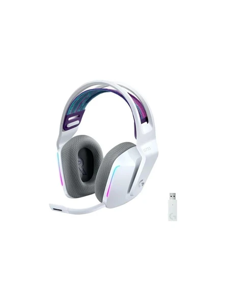 Logitech 981-000883 G733 Beyaz 7.1 Surround RGB Mikrofonlu LightSpeed Kablosuz Gaming Kulaklık ürün görseli 1