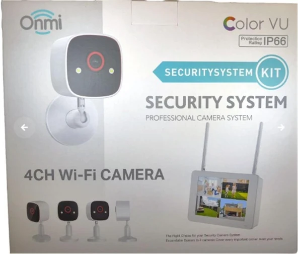 Apronx BSM400 4 Kanal Nvr + 3Mp 4 Kamera Full Color Mik. + 10" Lcd Wifi Set ürün görseli 1