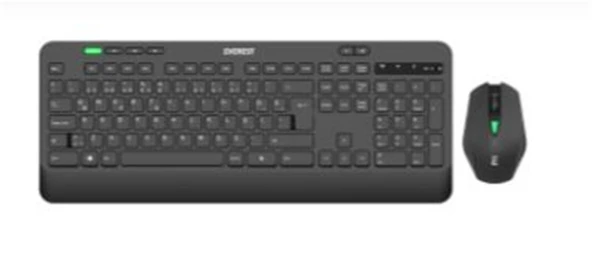 Everest KM-2620 Siyah Usb Sessiz Switch İnce Kablosuz Q Multimedia Klavye + Mouse Set ürün görseli 1