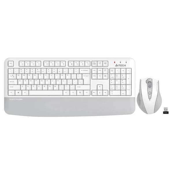 A4 Tech FG2500S Beyaz Plus 2.4GHz FN-MM Türkçe Q 3200DPI Klavye & Mouse Set ürün görseli 1