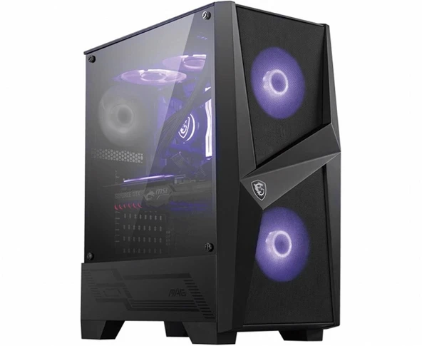 Msi Mag Forge 120A B65 650W 80+Bronz 6x120mm Auto RGB Fan Temperli Cam ATX Kasa ürün görseli 1