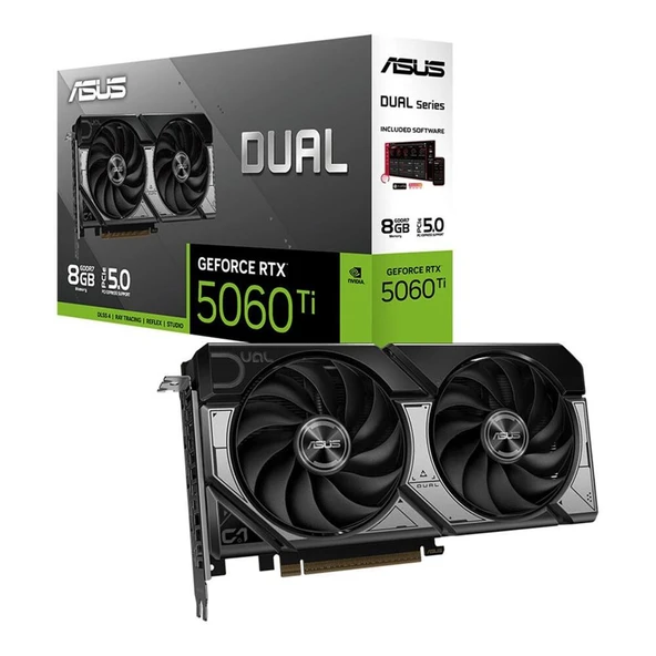 Asus GeForce RTX 5060 Ti DUAL 8G 8GB GDDR7 128 Bit DLSS 4 DUAL-RTX5060TI-8G Ekran Kartı ürün görseli 1