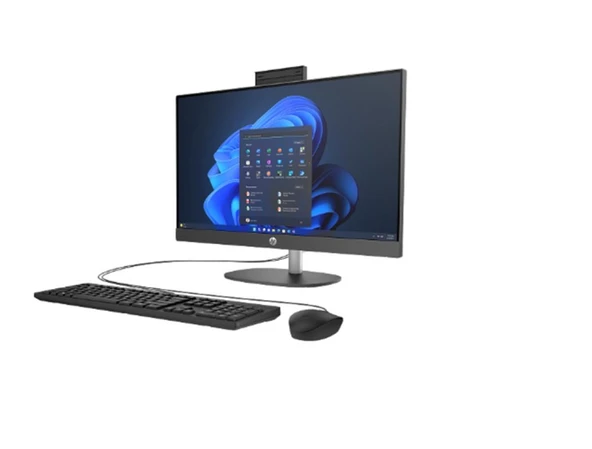 Hp ProOne 240 G10 D1GD0ET Ultra 5 125U 16GB 512GB SSD 23.8" Siyah FreeDOS All In One PC ürün görseli 1