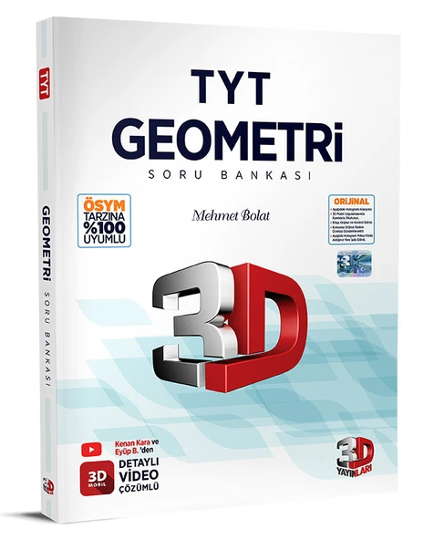 3D TYT GEOMETRİ SORU BANKASI ürün görseli 1
