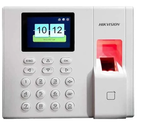 Hikvision DS-K1A8503EF-B Parmak İzi ve Proximity Kart Okuyucu Bağımsız Terminal(LCD,Keypad Batarya) ürün görseli 1